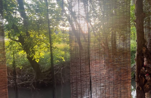 Greeneville Casa | Off-grid creekside treehouse w/fire-pit, hammock