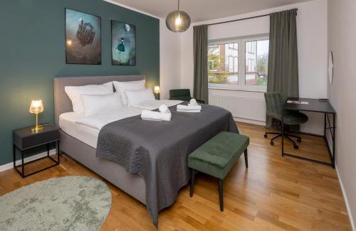 Wiesdorf Apartamento | OLIVE Apartments - 2x Kingsize Betten - sehr zentral