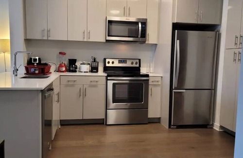 The Waterfront Apartamento | One bed room Posh apt City Views downtown Jersey City Gym, Swimming pool