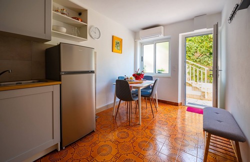 Medvinjak Apartamento | Apartamento de una habitación con terraza y vista al mar Medvinjak, Korcula (A-4439-a)