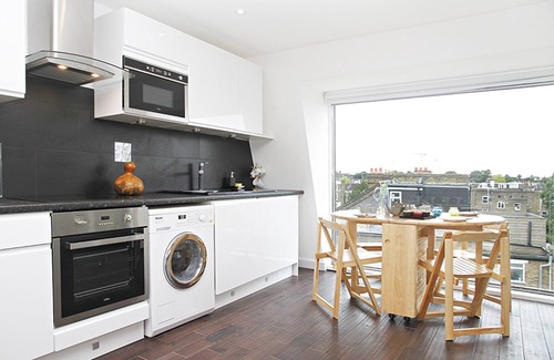Hammersmith Broadway Apartamento | Panorámico-Apartamento-Baño privado con ducha-Balcón-Iffley Flat 5