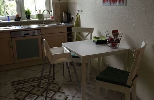 Schonberger Strand Apartamento | Exquisitamente equipado 85 m 2 incluyendo WiGarten y el sonido del mar.¡Casa de bicicletas propia!