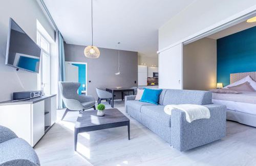 Ostseebad Wustrow Apartamento | Ostseeperle - 5-Sterne-Ferienwohnung für den perfekten Wellnessurlaub mit Blick auf den Bodden