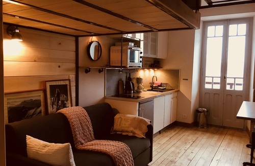 Les Tines Apartamento | Estudio con vistas al Mont Blanc cerca de Chamonix, Golf y estaciones de esquí