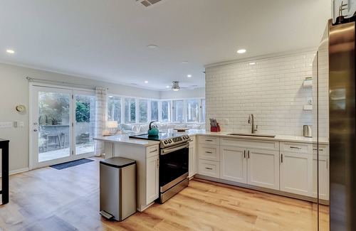 Oceanside Casa | Palm-lined hideaway with pool, hammock, & spacious interior - dog-friendly