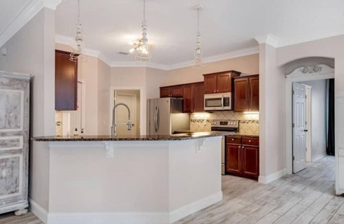 Palm Coast Casa | Palm Oasis: Heated pool