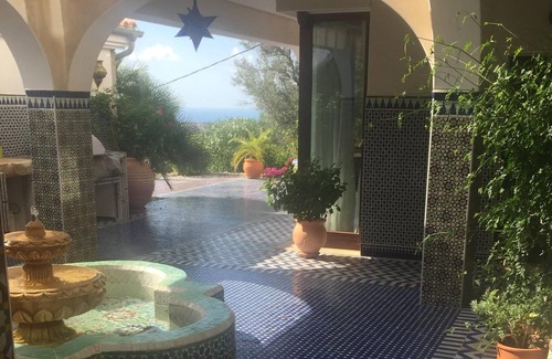 Anidri Casa | Villa de piedra natural Roxanie, piscina de 100 m², vista al mar en la playa de Anidri,