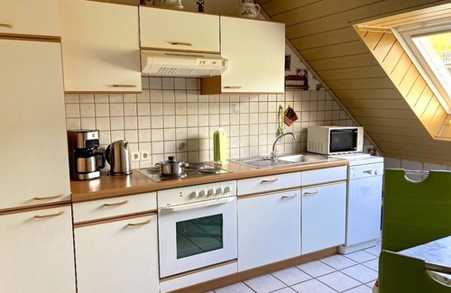Bad Bocklet Apartamento | Panoramasuite vacation apartment (65sqm) with a view of the Saale valley and Vorrhön