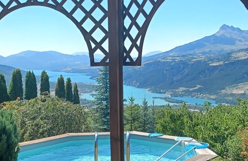 Saint-Sauveur Chalet De Esquí | Chalet panorámico lago Serre Ponçon