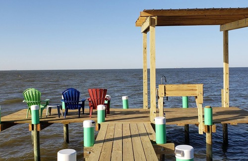 Bacliff Casa | 3br, 3th, frente al mar, bahía de Galveston, piscina, muelle