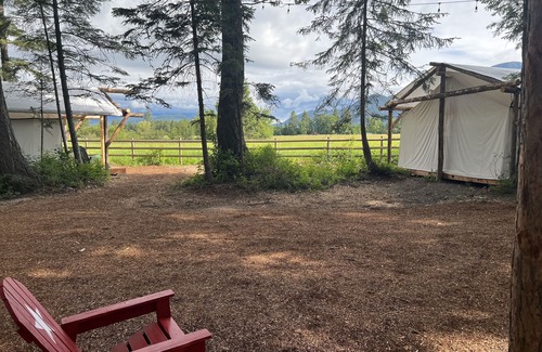 Columbia Falls Cabina | Patriot Tent at Columbia Mountain Ranch near Glacier National Park