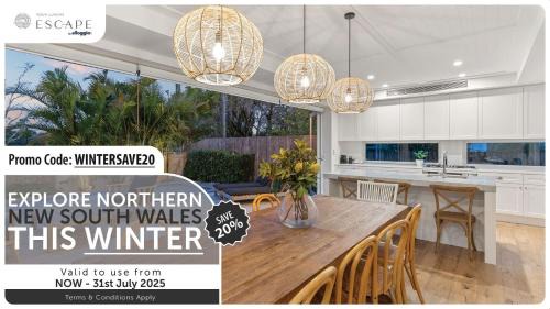 Newrybar Casa | Paul's Farmhouse - 4 BR rural retreat with views