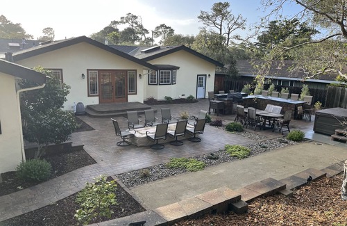Del Monte Forest Casa | Pebble Beach Retreat with outdoor gas firepit and hot tub