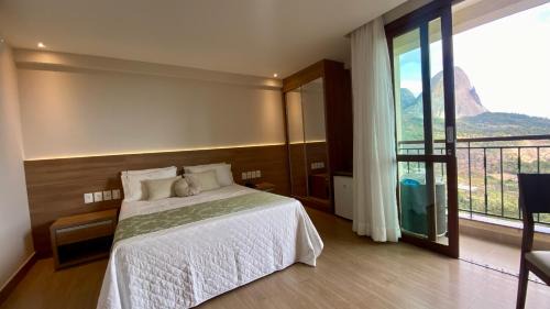 Pedra Azul Apartamento | Pedra Azul - Vista Azul Apart Hotel - Frente para pedra
