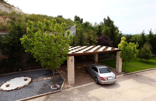 Pefkochori Villa | Villa Pefkochori con una impresionante vista panorámica