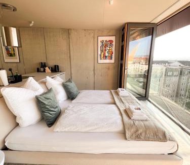 Friedrichstadt Apartamento | Penthouse Deluxe I Dachterrasse I Parkplatz