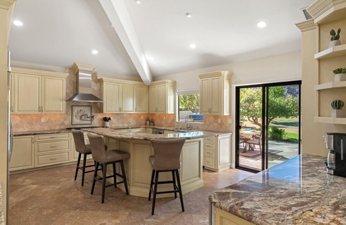 La Quinta Condominio | PGA West: piscina privada / spa, casita de 2 dormitorios, las mejores vistas a la montaña y al campo de golf