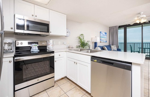 Gulf Shores Condominio | ¡Hoteles en Phoenix en West Beach! GOLFO FRENTE Balcón ~ Cocina completa!