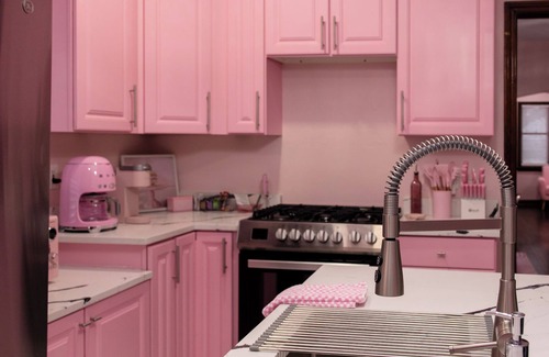 Bay View Casa | Pink Diamond Rental in Bayview area Milwaukee with WiFi, AC for pink lovers