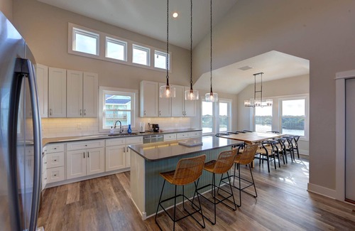 Avon Casa | Playroom, Basketball & Pool; Lakefront w/ Sound & Sunset Views; Dog Friendly