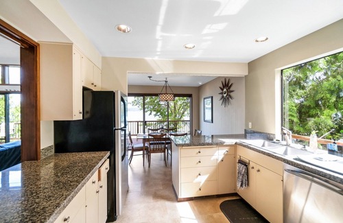 Gig Harbor Casa | PNW MCM 155ft Private Waterfront Gem on Raft Island w/Hot Tub by RedAwning