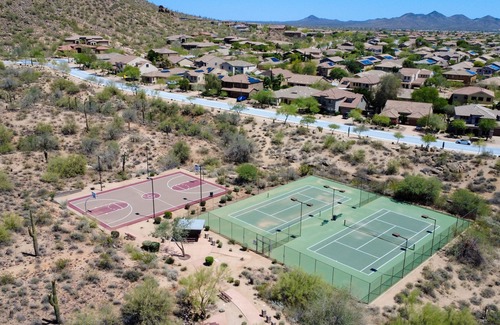 Tramonto Casa | Luxury home Pool + Hot Tub King Suite near Mayo Clinic, Sonoran Preserve,Hiking