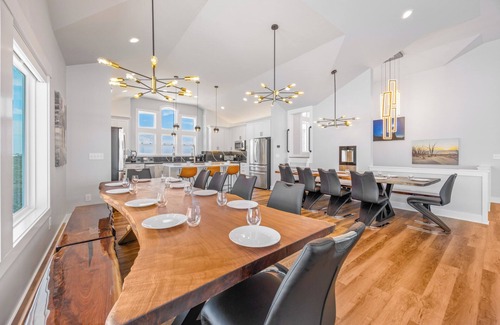Avon Casa | Premier Soundfront w/ Pool, Hot Tub, Elevator, EV Charger, Theater & Game Rooms
