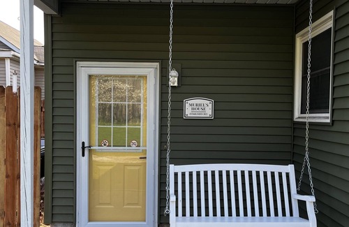 Manistee Casa | Private Hot Tub, Outdoor TV, near Downtown & Lake Michigan Beaches!