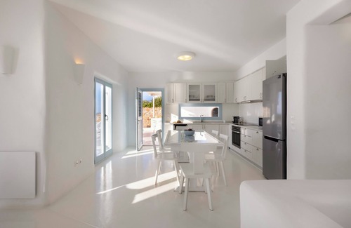 Nea Cryssi Akti Villa | Thea Villas 4, totalmente equipada, impresionante vista panorámica al mar y al atardecer,