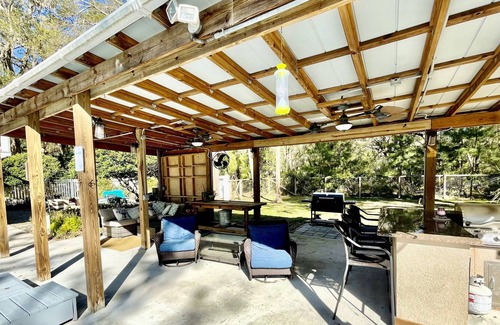 Edisto Island Casa | Private Showplace w/ Pool; Multiple Decks; Poolside Gazebo; 3 Miles to Beach Access; Cable TV/WiFi