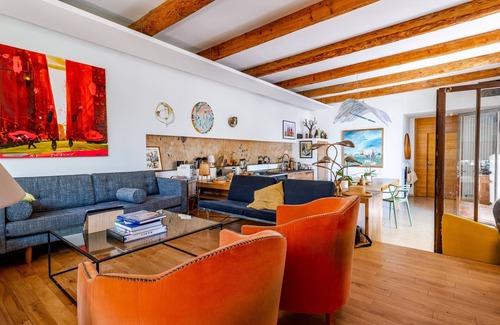 Serignan-du-Comtat Chalet De Esquí | Provencal house with courtyard and pond - Provence