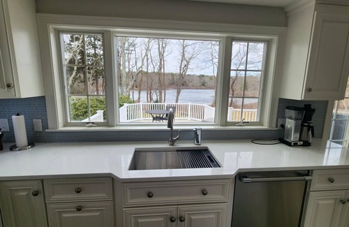 Marstons Mills Casa | Quiet Little Pond and Mystic Lake view on private Road on Marstons Mills