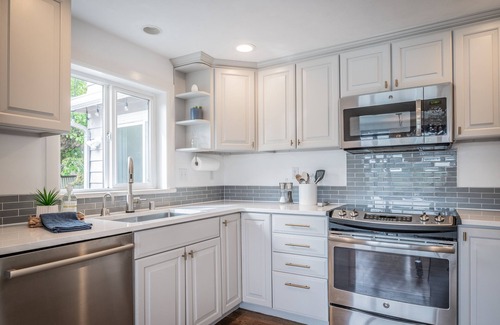 Bremerton Casa | Quiet Waterfront Home with outdoor fireplace, HOTUB & private beachfront