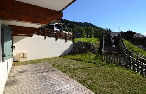 Flumet Apartamento | Résidence Le Schuss 1 - Appartement au pied des pistes avec terrasse vue Mont-Charvin MAE-3434