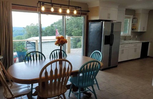 Bull Shoals Casa | Relaxing Family-Friendly Cabin with Sprawling Deck & Fun-filled Game Room