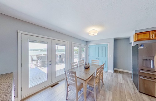 Lake of the Ozarks Casa | Remodeled panoramic lake view home w/ dock, trailer parking