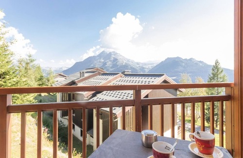 La Rosiere Apartamento | Apartamento renovado · Centro de la estación · Balcón · Rincón de montaña