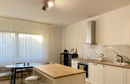 Gersfeld Apartamento | Rhönchalet vacation apartment - apartment/apartment, shower, WC, living room/bedroom