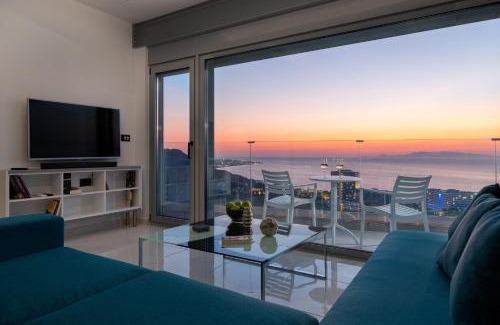 Petaloudes Apartamento | Rhodes Skyline Suite with In Door Jacuzzi Sea View