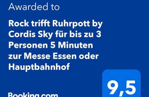 Ruettenscheid Apartamento | Rock trifft Ruhrpott by Cordis Sky für bis zu 3 Personen 5 Minuten zur Messe Essen oder Hauptbahnhof