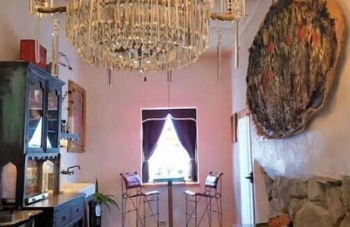 Cerrillos Casa | Romantic, Rock Carriage House, Hot Tub, Woodstove, Kitchen on Historic Property