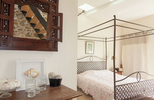 Roussines Cabaña | Torre romántica con terraza en la azotea y utilizar la piscina climatizada