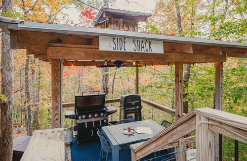 Baxter Cabina | Romantic Treehouse w/ Sauna, Hot Tub & Pickleball!