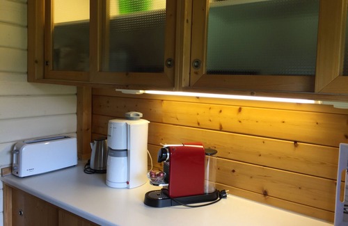 Hessisch Oldendorf Chalet De Esquí | Romantic Wooden Lodge, detached, absolutely quiet, natural swimming pool, sauna