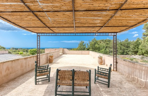 Presicce Apartamento | Habitación 'Azzurra - 9' con terraza privada, Wi-Fi y aire acondicionado