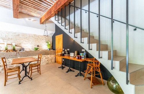 Les Angles Apartamento | Habitación « Gérard » con terraza compartida, jardín compartido y aire acondicionado