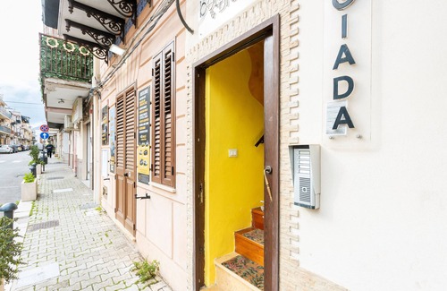 Isola delle Femmine Apartamento | Habitación 'Gio Di Maggio' con balcón, Wi-Fi y aire acondicionado