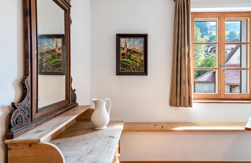 Sarntal Apartamento | Habitación 'Hirschen Fernanda' con vistas a la montaña, terraza compartida y Wi-Fi