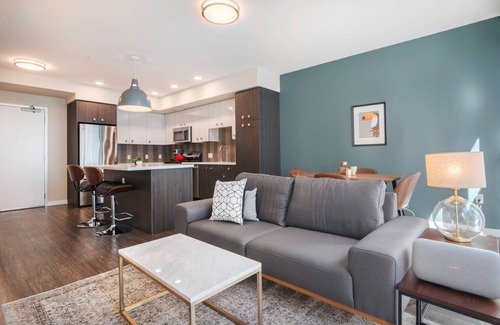 South of Market Apartamento | Roomy SoMa 1BR w/ Gym, Roofdeck, BBQs, walk to Tech HQs by Blueground