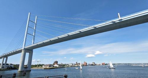 Franken Siedlung Apartamento | ruhig gelegene Fewo mit Terrasse nahe dem Strelasund